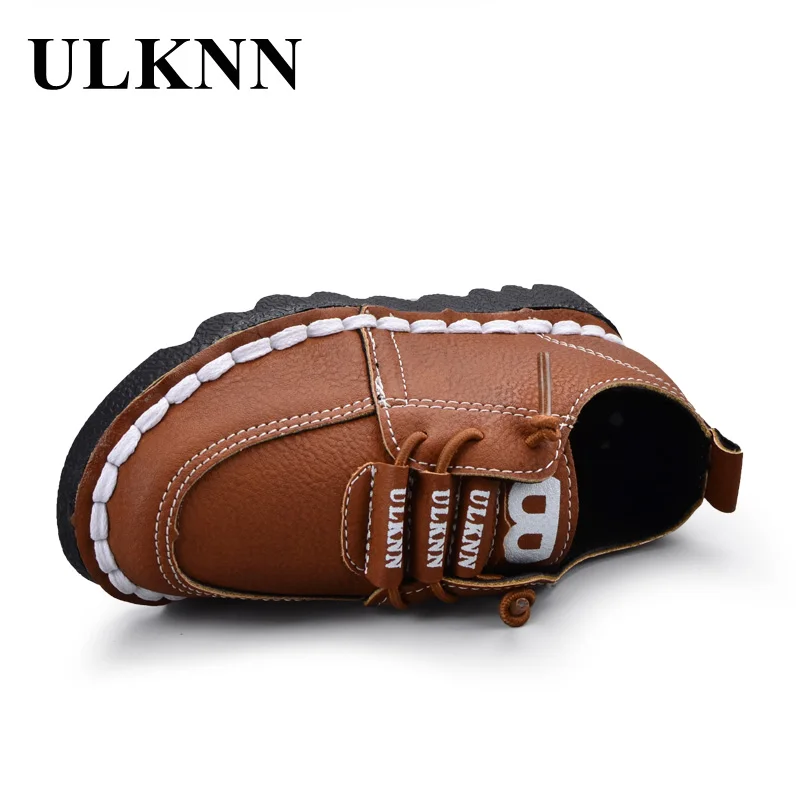 ULKNN Children Sneakers Boys Girls Sport Running Shoes Top Leather Canvas Spring Autumn For Female Boys Kids Casual Shoes