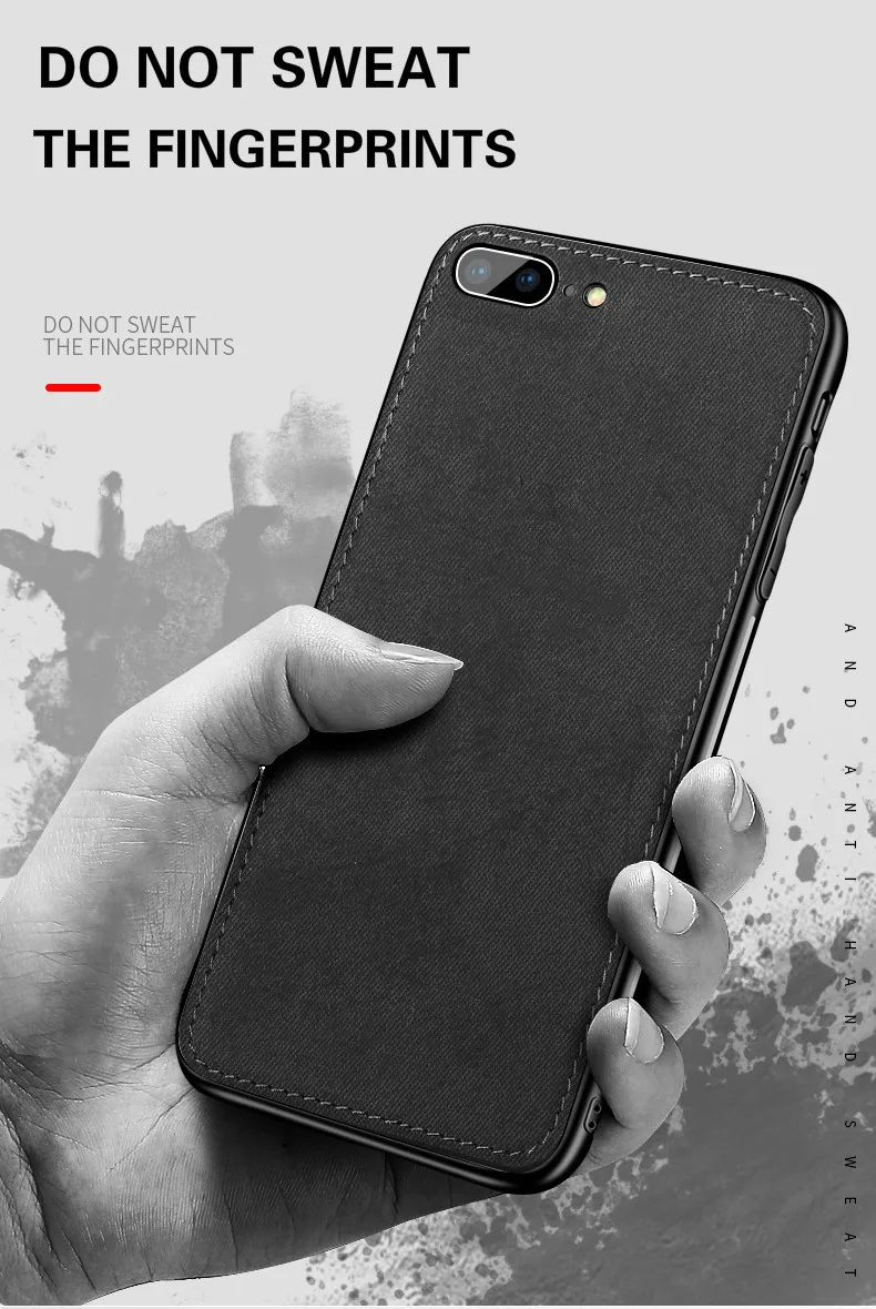 New Fashion Fabric Ultra-thin Canvas Silicon Phone Case For iphone Models Texture Soft Protective