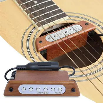 

Wood Acoustic Guitar Sound Hole Pickup Magnetic Wooden Electric Guitar Pickup for 39"/40"/41"/42" Acoustic Guitar Accessories
