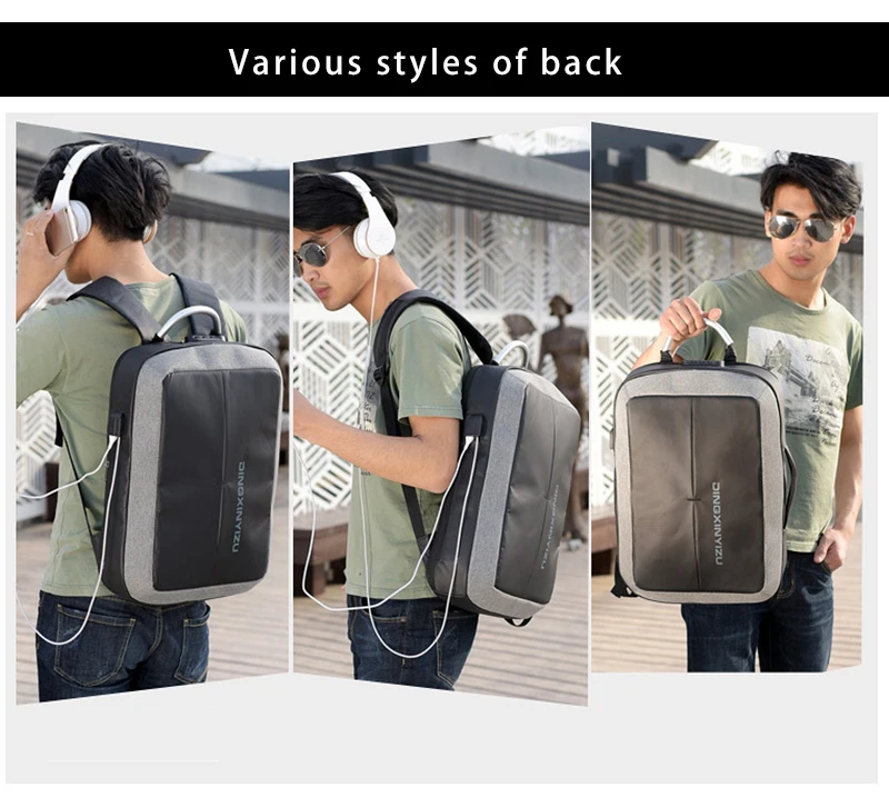 Oxford homens mochila bagpack Mochila de carregamento