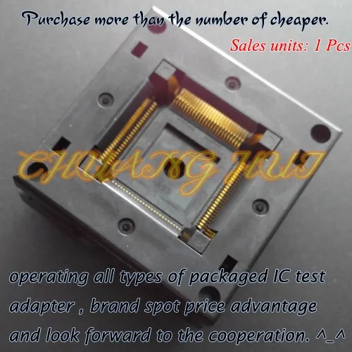 CQFQ00-A93 Тесты гнездо CQF100-A93 TQFP100 QFP100 IC Тесты розетка/Burn розетка/Тесты разъем шаг = 0,5 мм Размеры = 14x14 16x16