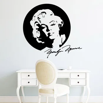 

Modern Marilyn Monroe Waterproof Wall Stickers Home Decor Waterproof Wall Decals Decor Wall Decals