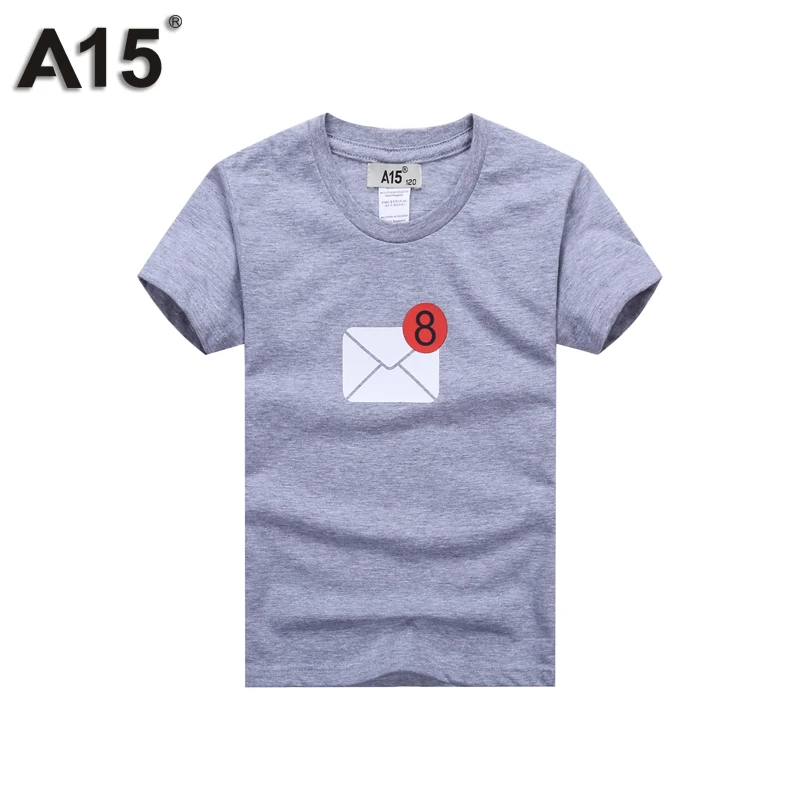 A15 футболка летние футболки для мальчиков 2017 футболка с короткими рукавами детская футболка с забавным дизайном для девочек желтая