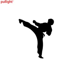 Autocollants personnalisés en vinyle pour voiture karaté Taekwondo, style de voiture intéressant, décalcomanies vapeur 