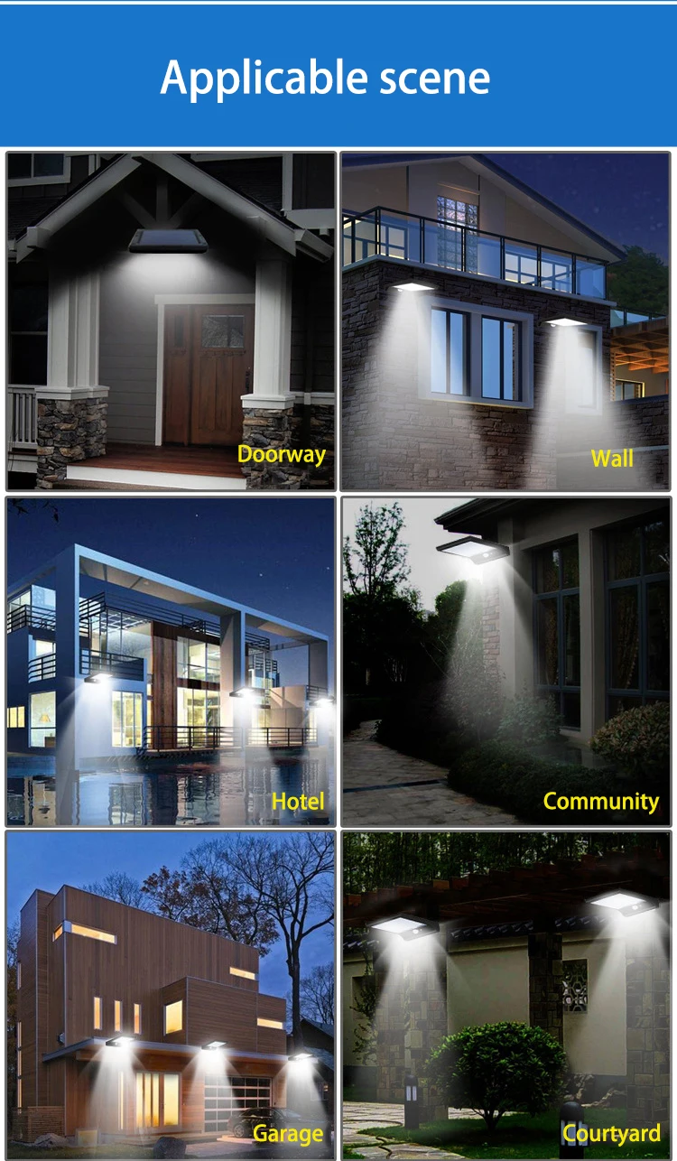 Livre à Prova Luz de Rua ao ar Mais Novo Energia Solar 36 Led Pir Sensor Movimento Lâmpadas Dwaterproof Água Luzes Parede Jardim Lâmpada Segurança 450lm 7 lamp outdoor