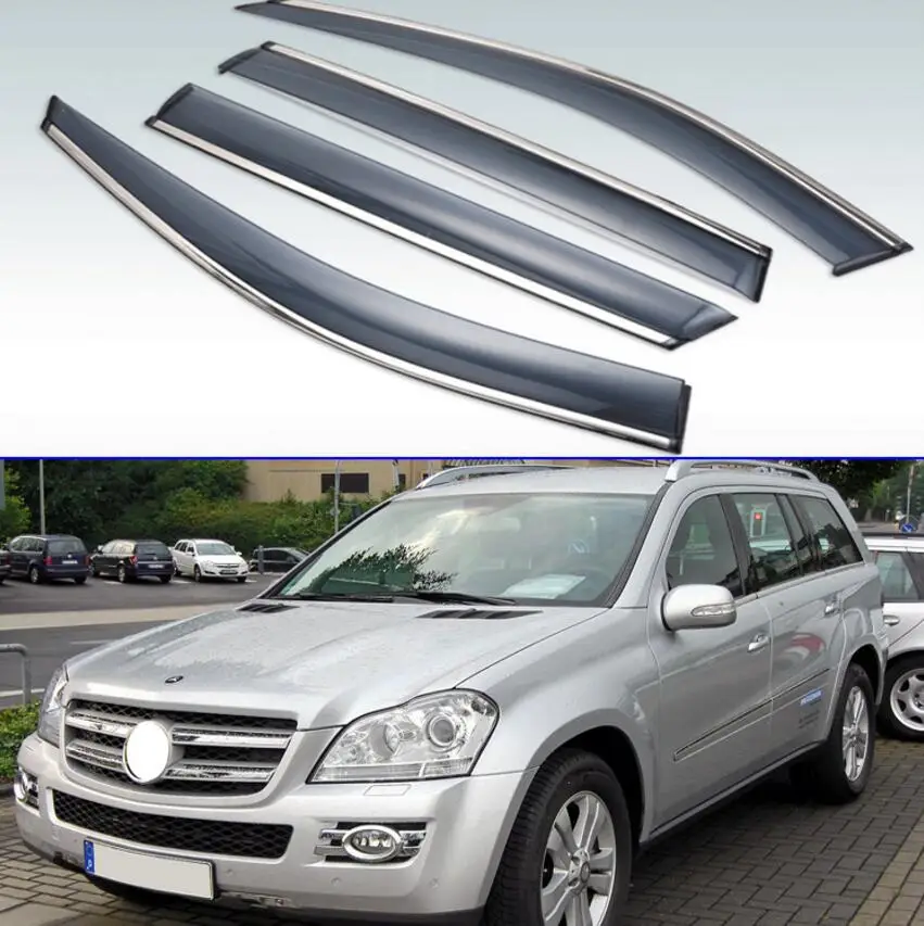 Для Mercedes-Benz Clase GL (X164) GL350 GL320 2006-2009 пластик внешний козырек вентиляционные Шторы