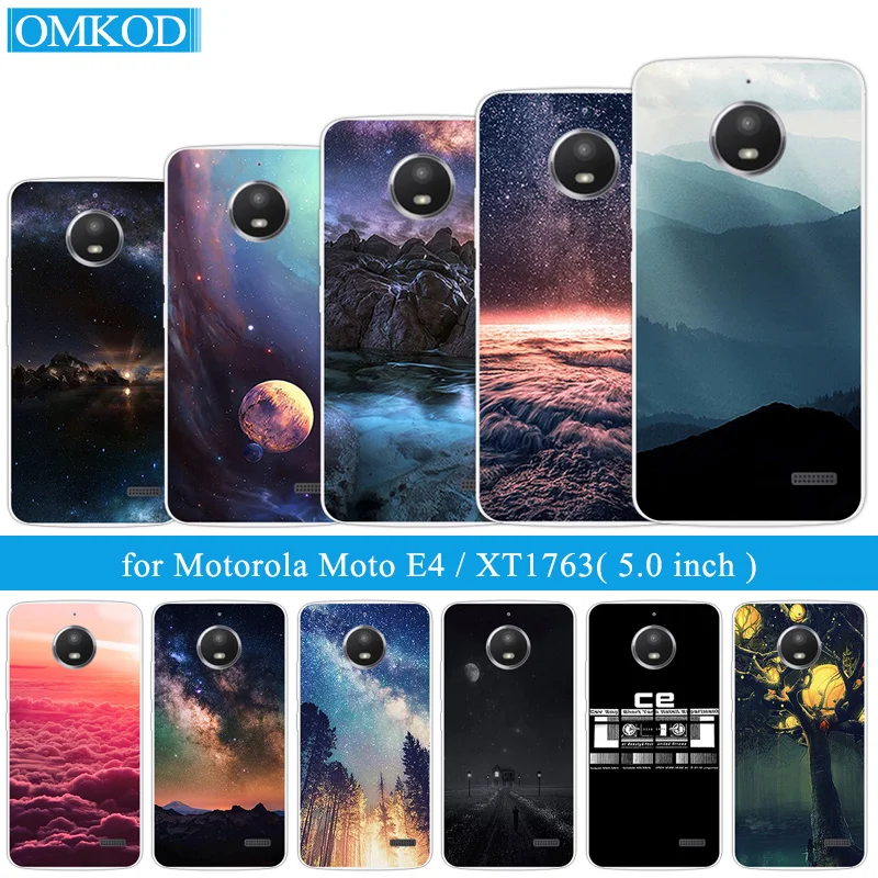 Модный чехол для телефона 5 0 &quotдля Moto E 4 XT1766 XT1763 задняя крышка из мягкого | Отзывы и видеообзор -32856346927