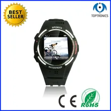 Лидер продаж Водонепроницаемый спортивные Смарт-часы телефон с 2mp Камера SD карт до 32 г Смарт-часы, совместимые с IOS и Android