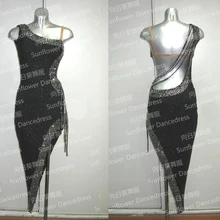 Rumba Jive Chacha для Бальных и латиноамериканских танцев платье для девочек, платье для латиноамериканских танцев, платье Подсолнух для танцев, латинское платье для танцев