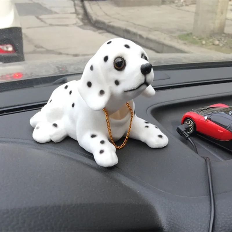 

1PC Artificial Nodding Dog Figurines Car Chien Dolls Decoration,Rocking Dogs Car Decor Shaking Head Perro Tableware