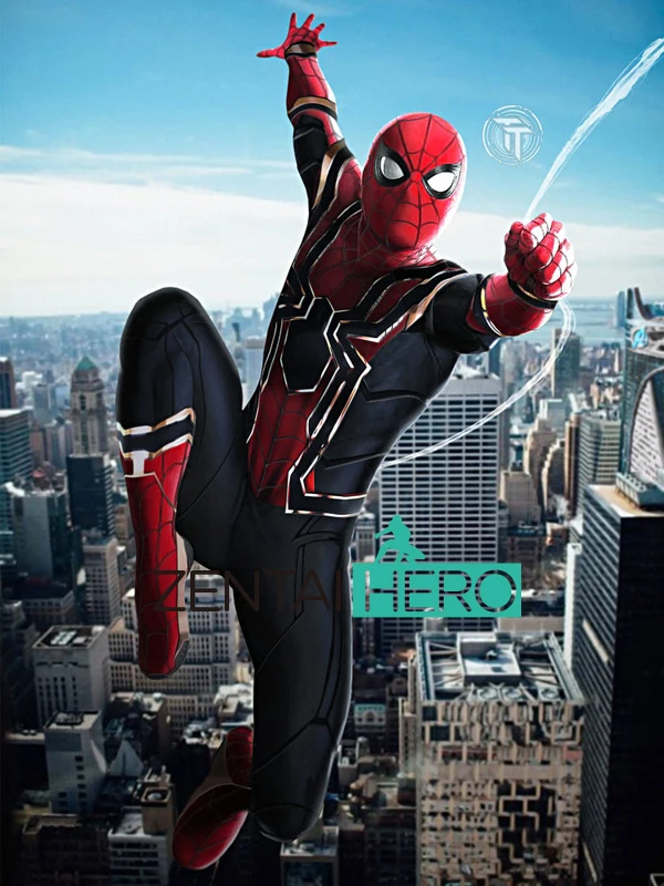  Iron Spider From Homecoming Movies Spiderman Cosplay Costume (3)