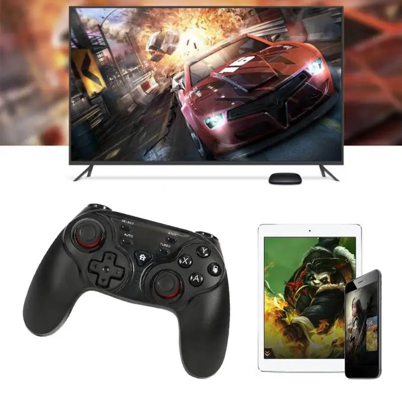 TI-465 беспроводной игровой контроллер Bluetooth геймпад джойстик для Android iPhone PS планшеты PC со съемным держатель телефона кронштейн