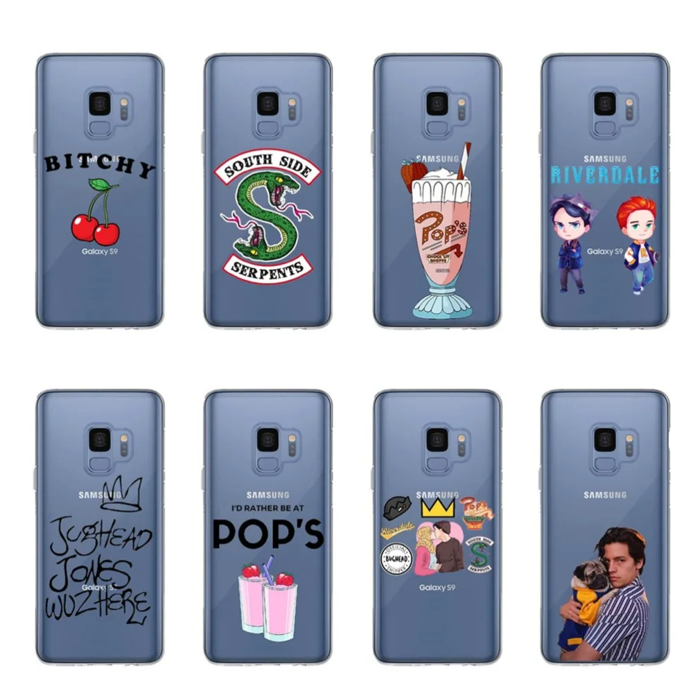

American TV Riverdale Southside Serpents Phnne Cases Cover For Samsung Galaxy S5 S6 S7 S8 S9 Plus Note 9 A6 A8 Plus A7 2018 A750