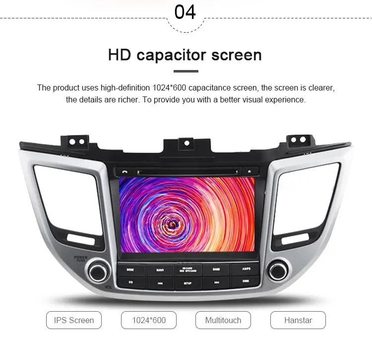 Sale JDASTON Android 9.1 Car DVD Player For Hyundai Tucson/IX35 2015 2016 2017 Multimedia GPS Navigation 2 Din Car Radio Audio WIFI 5