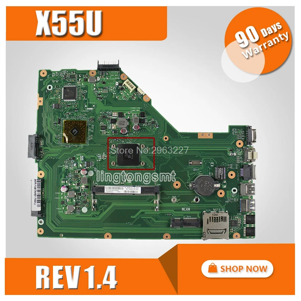 Материнская плата X55U REV 1 4 для For Asus материнская ноутбука тест на материнскую