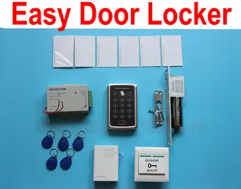 

Full Kit standalone access controller machine easy door locker kit with power supply and droit bolt lock