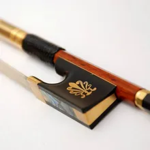 Скрипка Лук Высокое качество Pernambuco Подлинная твердая 7ct золото FP983B# по EMS