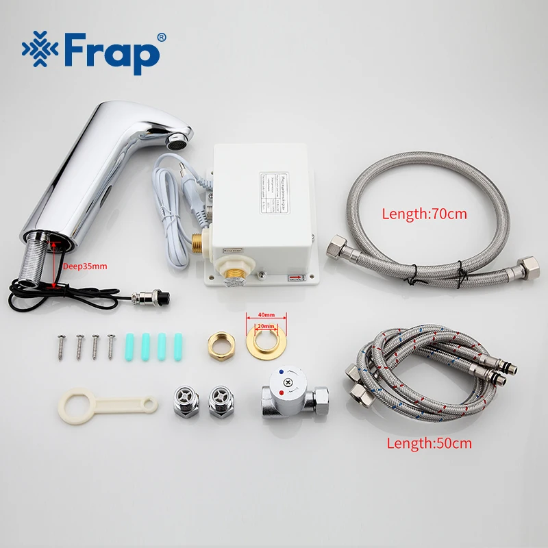 Frap New Arrival Sensor Faucet Basin Tap Chrome Finished Cold and Hot Mixer F511-1 Frap New Arrival Sensor Faucet Basin Tap Chrome Finished Cold and Hot Mixer F511-1