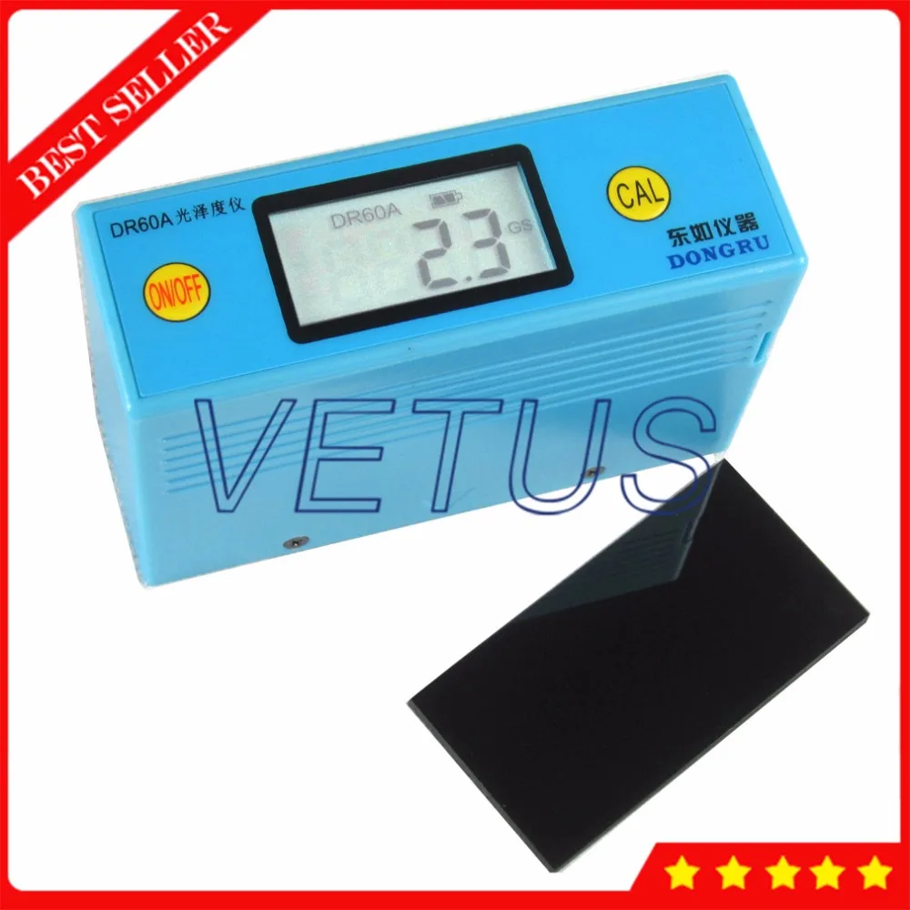 

DR60A 60 Degree Economic Gloss Meter Tester with Paints Ink Ceramic Marble Tester Surface Cleaning Measurement Glossmeter