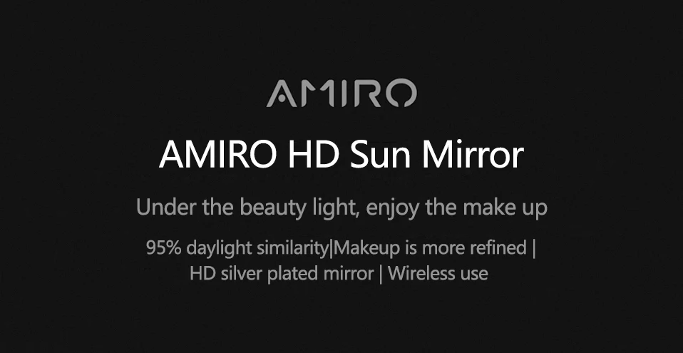 Xiaomi AMIRO AML004 Makeup Mirror Rechargeable Brightness Adjustable LED HD Makeup Daylight Mirror Mijia Makeup Mirror Cosmetics1