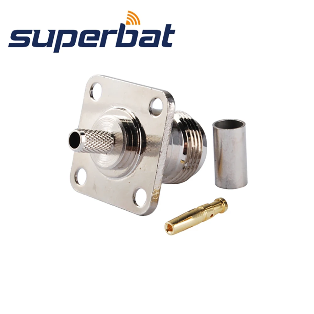 Female RF Coaxial Connector for RG58 RG142 RG400 LMR195 Cable