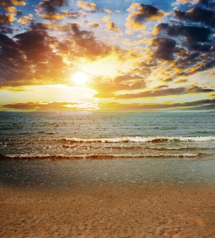

Allenjoy 300*600cm(10ft*20ft) fondo fotografico Sunset sea beach photography backdrops