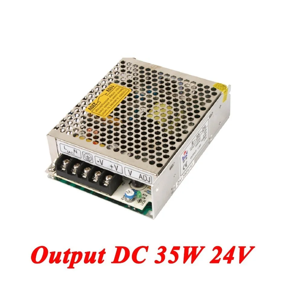 

S-35-24 Mini DC power supply 35W 24V 1.5A Single Output voltage converter for LED Strip,AC110V/220V Transformer to DC 24V
