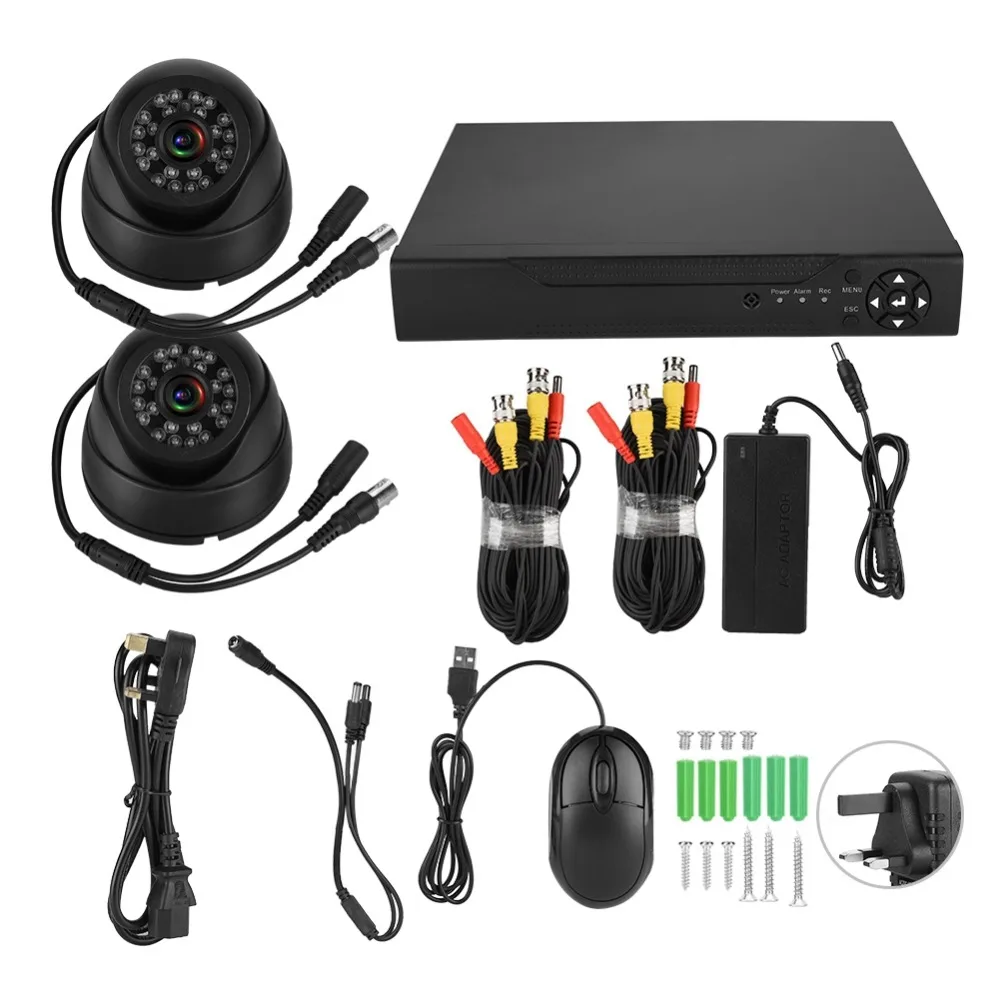 2CH ADH HD 200W1080P 5-в-1 ONVIF камера видеонаблюдения Система DVR Kit