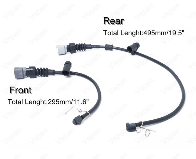 2 шт. автомобиля износа тормозных колодок Сенсор Индикатор кабель для Lexus LS430 2001-2006 передний и задний правый сигнализации 4777050050 4777050060