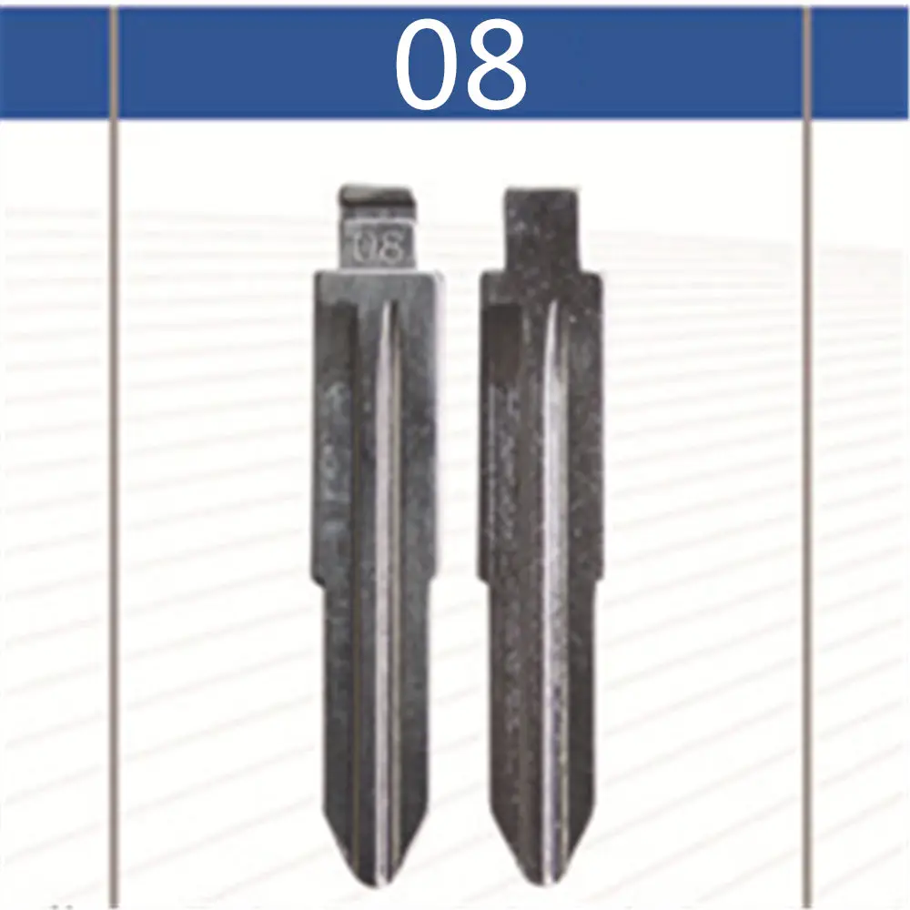 

2 Pcs Uncut Replacement Car key blade for DAIHATSU XIALI KIA CARNIVAL HIACE DAEWOO GEELY MERRIE PALIO Key No.08 Car Key Blade