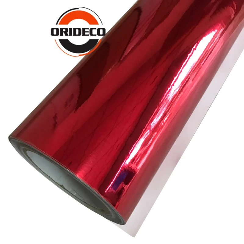 Red chrome mirror film car wrapping sticker 4