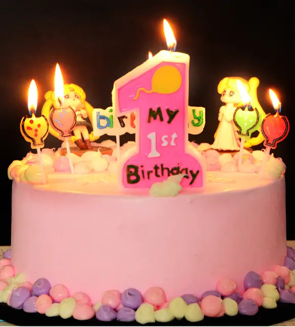 Party Birthday Cake Candles Decoration Party Supplies New Born