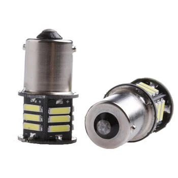 

New Useful 2x Canbus No Error White LED Tail Backup Reverse Light Bulb BA15S 1156 7506 P21W