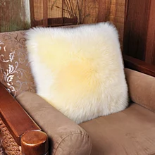 Зимнее сиденье из чистой шерсти для автомобиля, поясничная опора, теплые мягкие Меховые удерживающие подушки, автомобильное кресло для спины, поясничная опора, подушки для офиса, дома