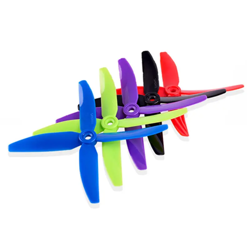 

5 Pairs 5040 4 Blade Propeller 5.0mm Mounting Hole For RC Drone FPV Racing Multi Rotor Models Spare Part Blue Purple Green