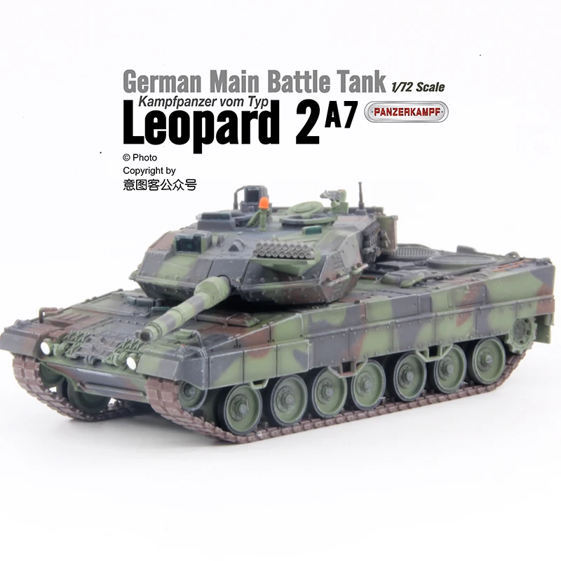 

1/72 Panzerkampf Leopard 2A7 MBT Nato Camo Crews Assembled Finished Model