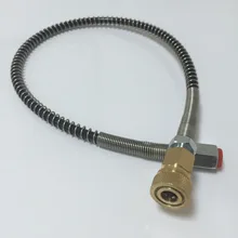 Best Price AC89 1pcs 300bar working pressure 0.5m length fii station for connect inflate paintball tank pcp air gun tank Drop Shipping Acec