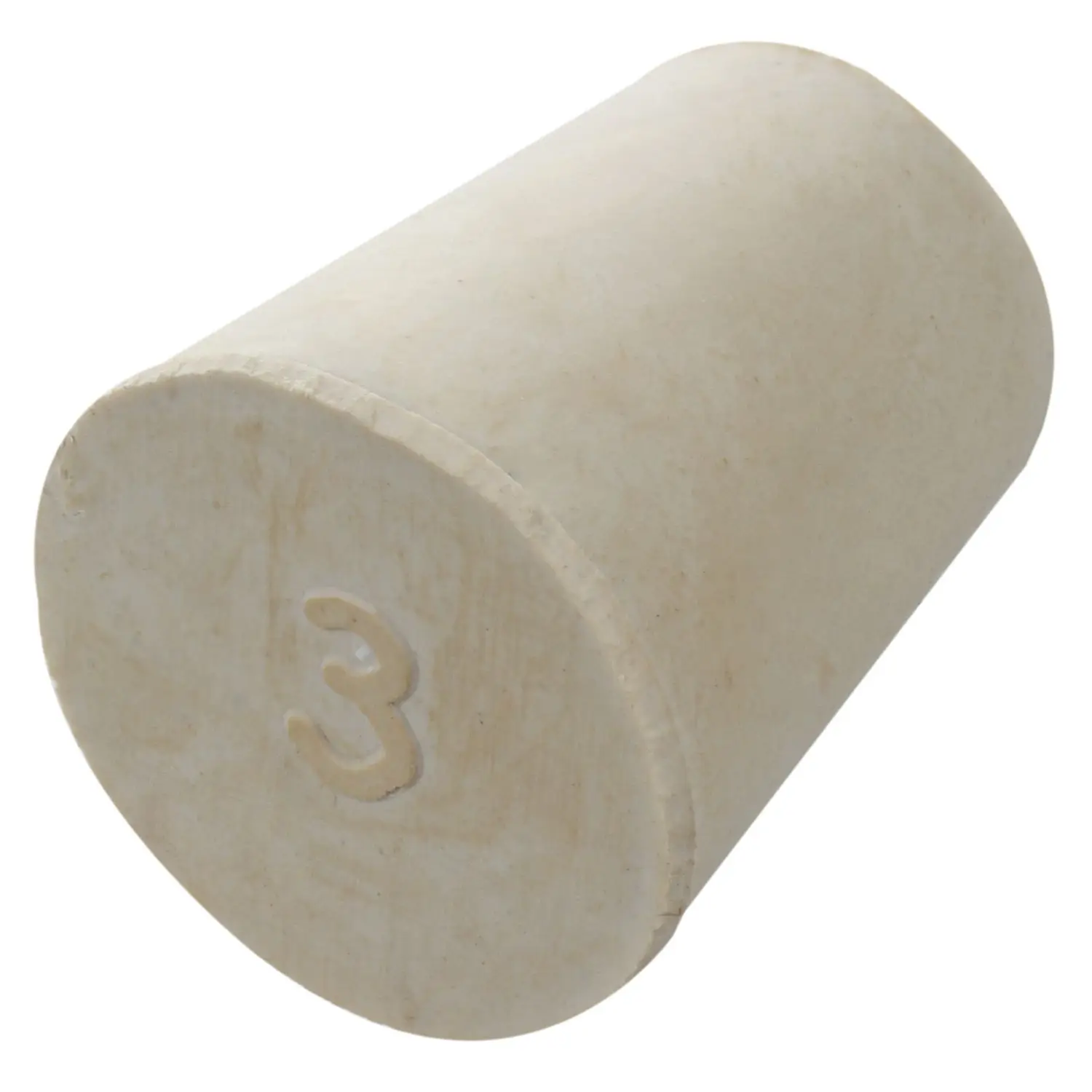 

Rubber Stopper Bungs Laboratory Solid Hole Stop Push-In Sealing Plug 3# 17*23mm