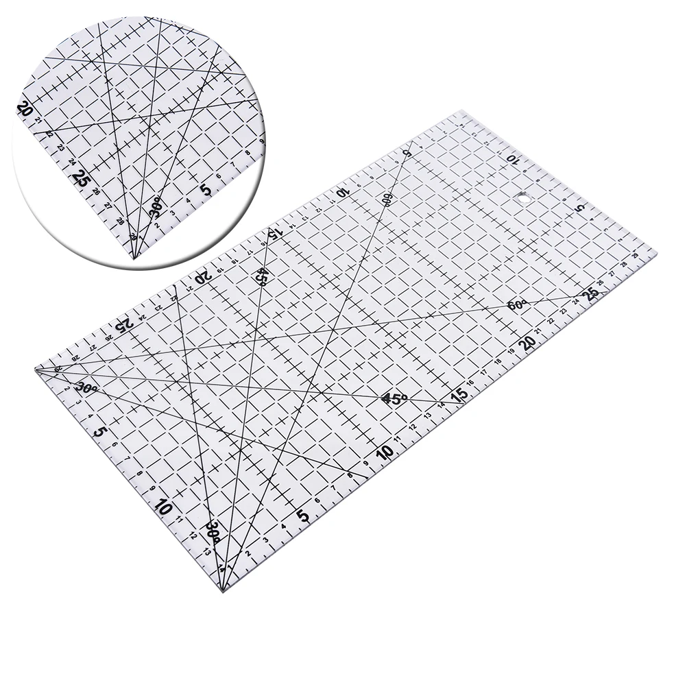 30X15 см, большой размер, толстая ткань, лоскутное шитье, инструмент «сделай сам», линейка, прозрачная, для шитья, для лоскутного шитья, линейка для выравнивания ног