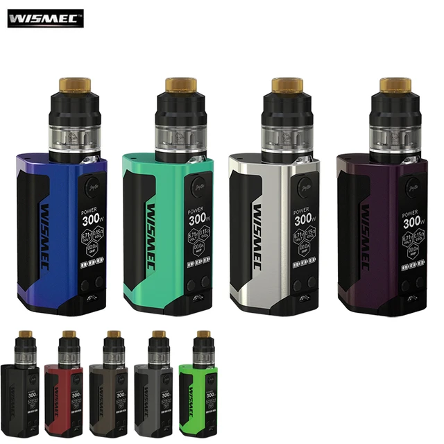 Wismec электронные сигареты Рел RX GEN3 комплект 300 Вт поле Mod Vape и гном распылитель 2 мл с WM катушки электронной сигарет против RX200S