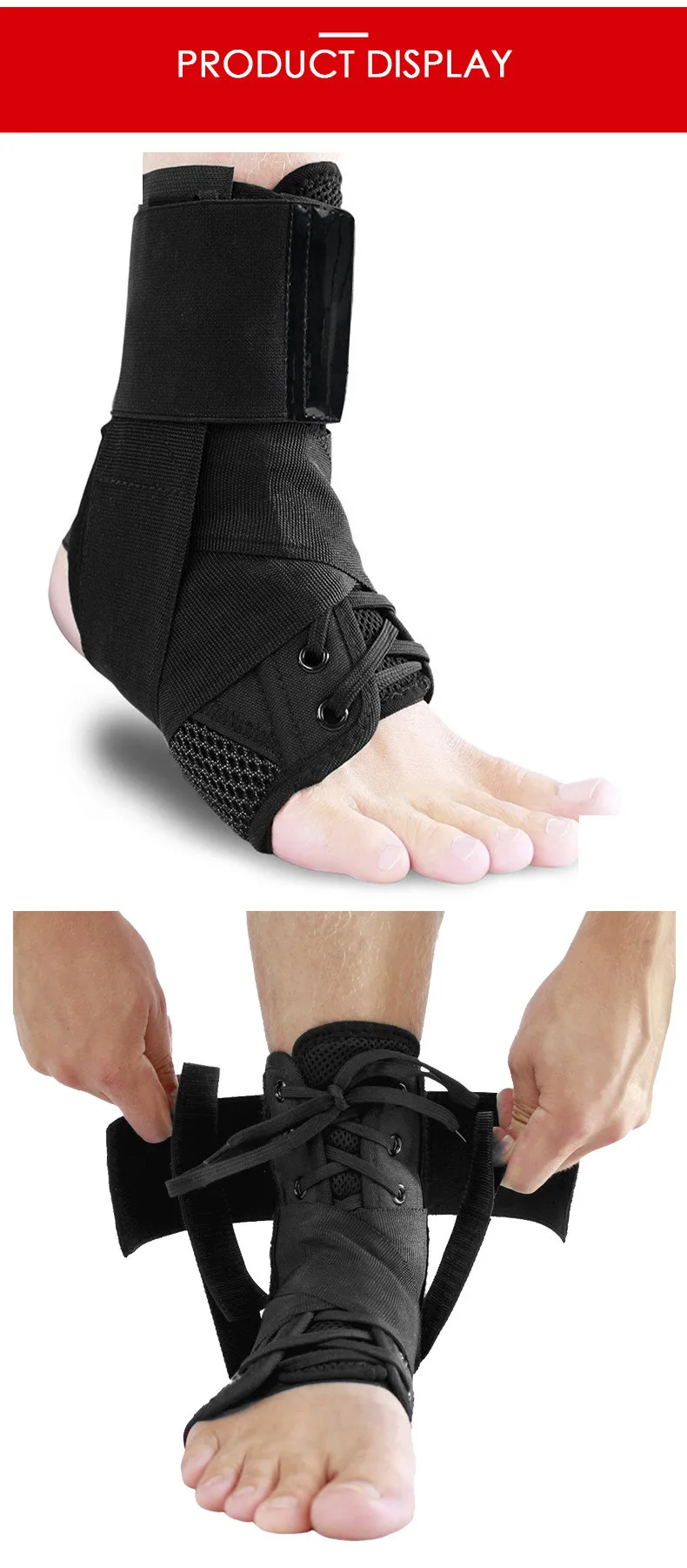 Ankle Brace Support Elastic Foot Protector Bandage Sprain Prevention Reduce Swelling Achilles Tendonitis Sports Injurie