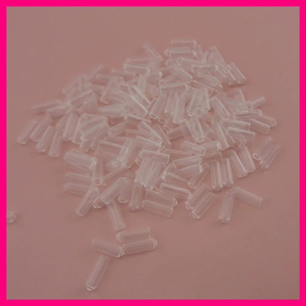

200PCS 15mm*5mm Medium Size Clear Rubber tips for the end of 4mm and 5mm Metal headbands to protect from hurt,Hairbands ends