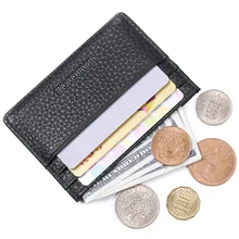 

Pabojoe Unisex Leather Slim Wallet Front Pocket Wallet Credit Card Case Super Thin Fashion Arrival Card Holder