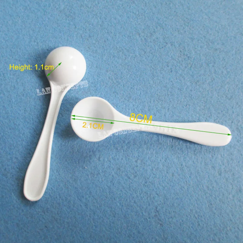 1gram HDPE spoon plastic measuring scoops, 8x2cm 1