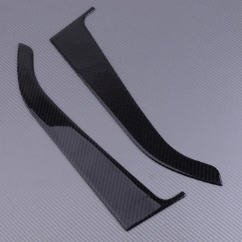 

beler 2pcs Carbon Fiber Interior Front Armrest Door Handle Panel Decorative Cover Trim Fit For Ford Mustang 2015-2018 Styling