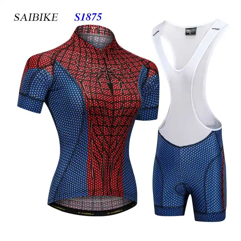 womens superhero cycling jersey