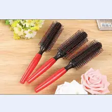 Быстрая способ 21*4 см цилиндр вьющиеся волосы Щетка антистатическая унисекс массаж гребень, как уход за волосами афро выбор моделирование укладки инструмент