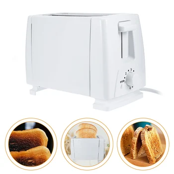 

Household 2 Slice Plastic Electric Bread Toaster Stainless Steel Multi Function Breakfast Bread Toaster Oven 220V EU Plug