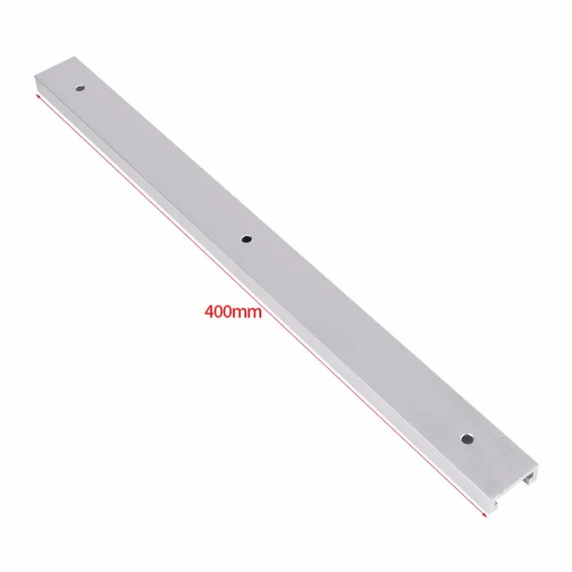 T-Track T-Slot Aluminum Alloy Track for Woodworking Workbench Machines  400mm Length
