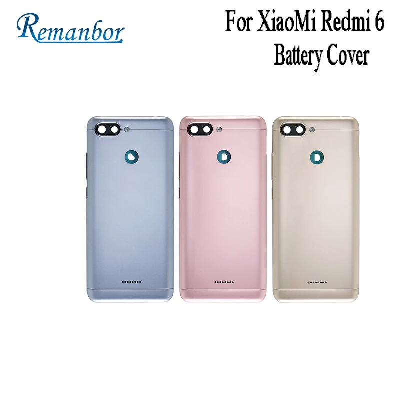 Remanbor For XiaoMi Redmi 6 Battery Cover Protective Battery Back Cover Fit Replacement For XiaoMi Redmi 6 Cellphone Accessories